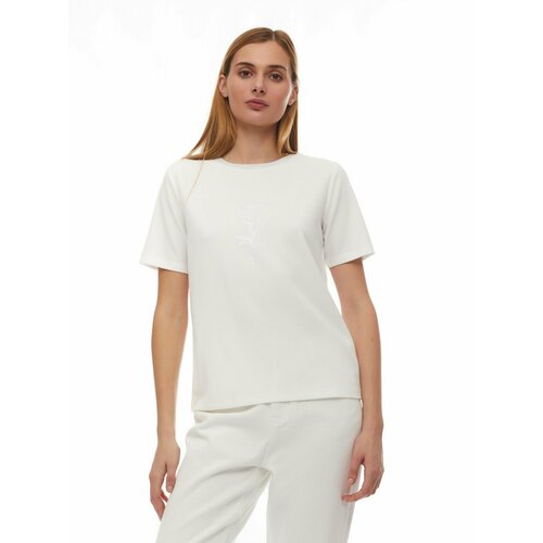 фото Футболка zolla, размер xxl, белый