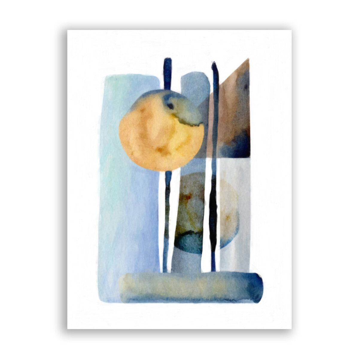 Постер плакат на бумаге / Abstract / Абстракция / Размер 30 x 40 см
