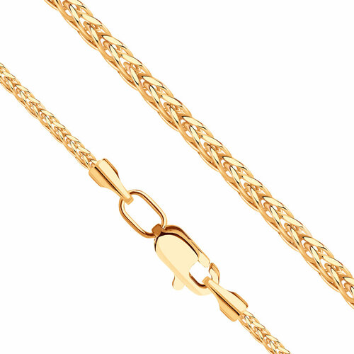 Цепь KARATOV, красное золото, 585 проба, длина 55 см, средний вес 3.57 г