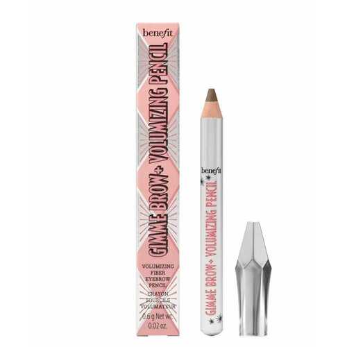 Benefit Карандаш для бровей Gimme Brow+Volumizing, оттенок 4 - Темно -коричневый MINI 0.6 г.