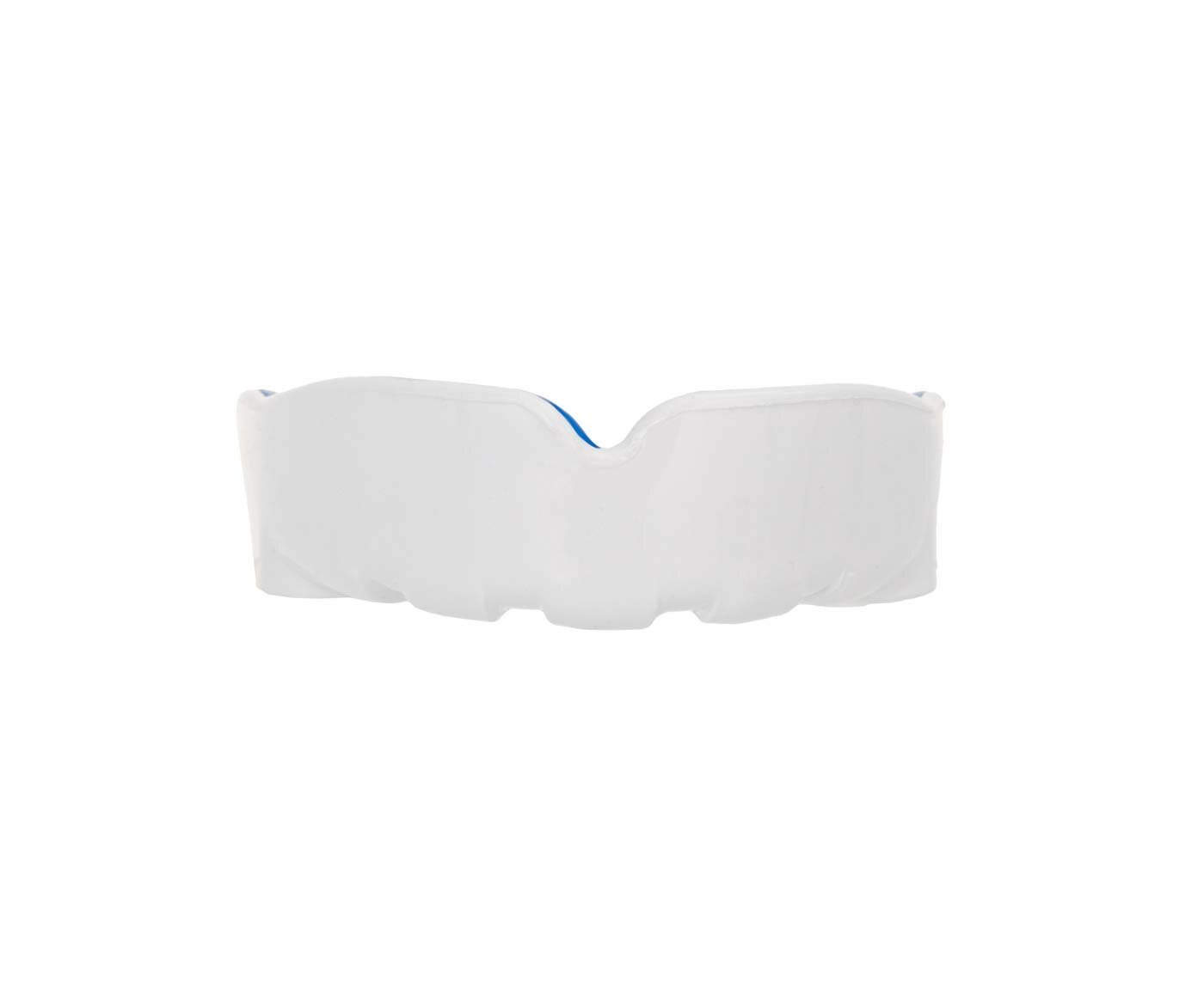 Капа одночелюстная Clinch Punch Double Layer Mouthguard бело-синяя (размер Senior)