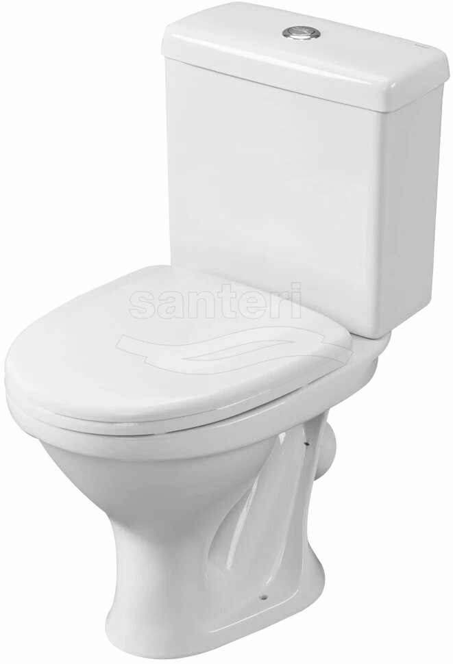 Унитаз-компакт Santeri Forward 1. P205.2. S00.00B. F (4640009670680) косой выпуск, с сиденьем, белый