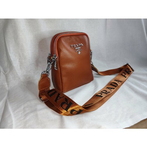 фото Сумка мессенджер brown, фактура зернистая, коричневый ип богатырева