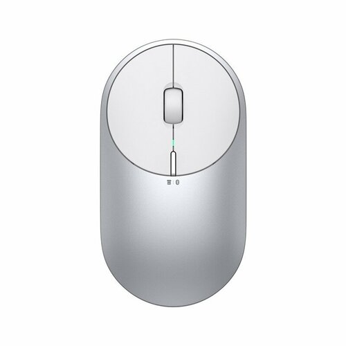 мышь xiaomi mi portable mouse серебристый Мышь Xiaomi Mi Portable Mouse 2, BXSBMW02, беспроводная, серебристый