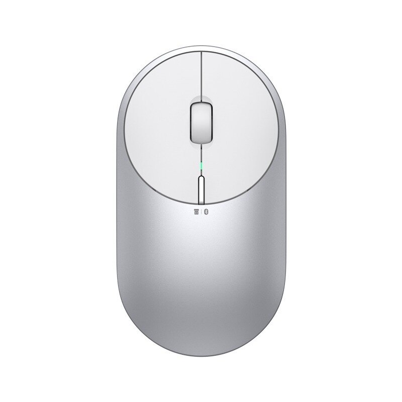 Мышь Xiaomi Mi Portable Mouse 2, BXSBMW02, беспроводная, серебристый