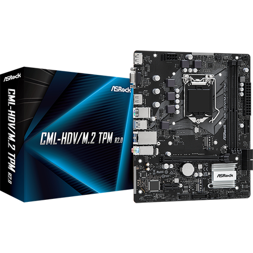Материнская плата ASROCK CML-HDVM2 TPM R20 RTL 700000₽