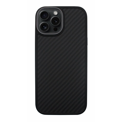 чехол накладка comma nature series magnetic case для iphone 15 черный Чехол-накладка Comma Kevlar Series Magnetic Case для iPhone 15 Pro Max, черный