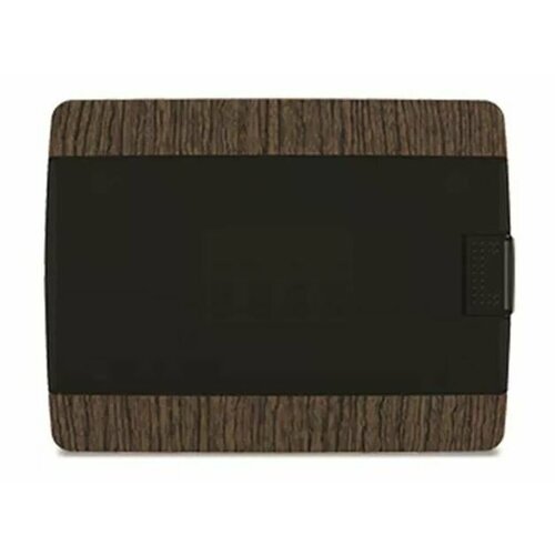 Щит распределительный, навесной, 12 модулей, прозрачная чёрная дверь, корпус венге, 4501-0012-00300, QUEL TPLAST