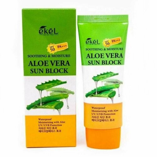 Ekel     / Soothing and Moisture Aloe Vera Sun Block SPF50+/PA+++, 70 