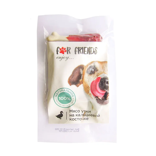 Лакомство For Friends лакомство для собак «Мясо утки на кальциевой косточке» 50 гр