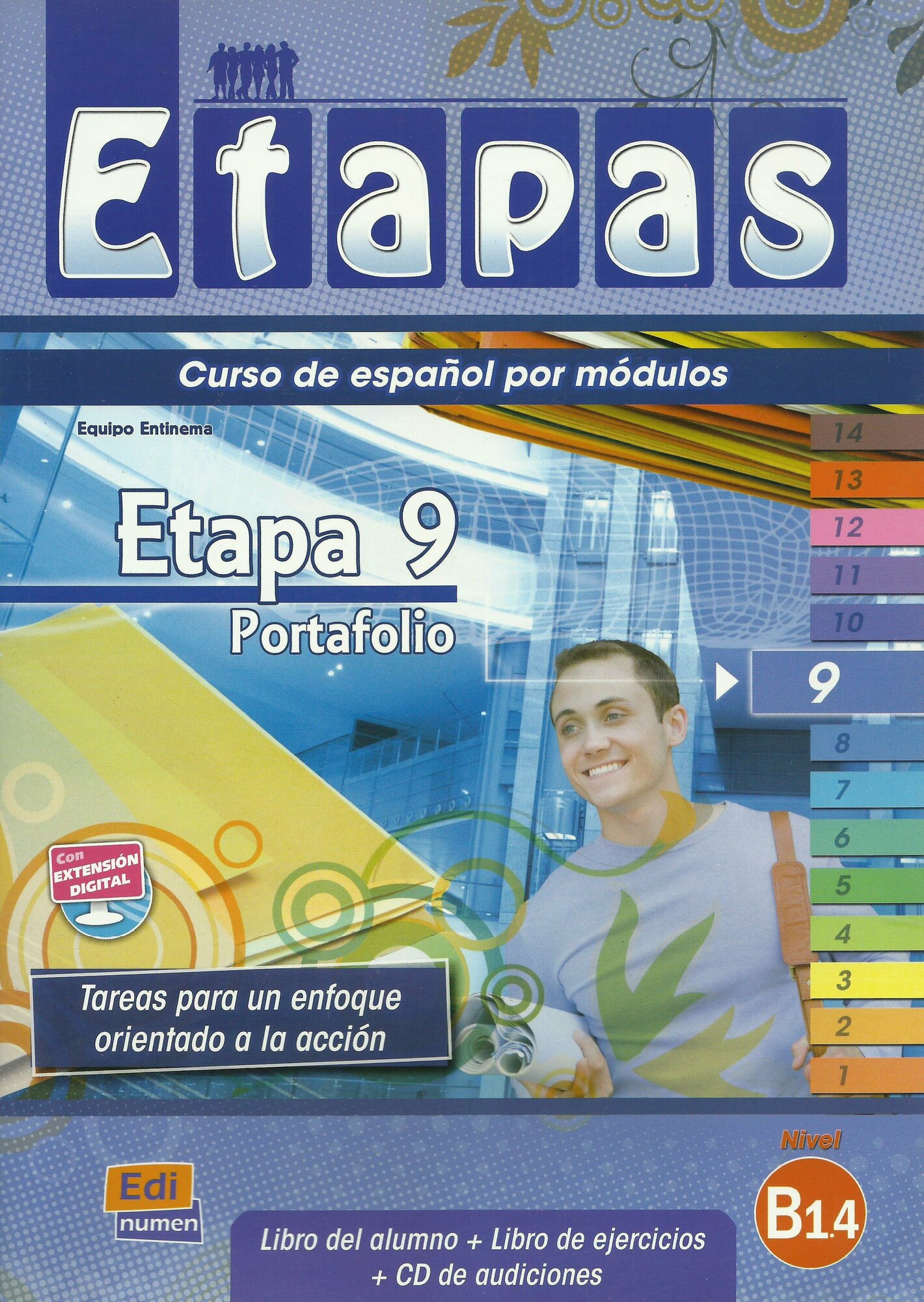 Книга Etapas 9 Alumno + Ejercicios +CD - фото №1