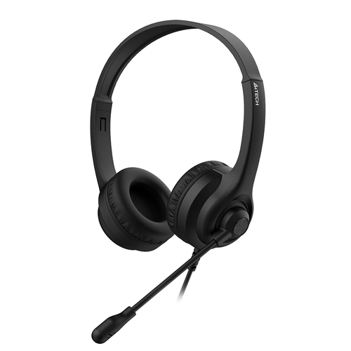 Наушники с микрофоном A4Tech черный 2м накладные USB оголовье 172600₽