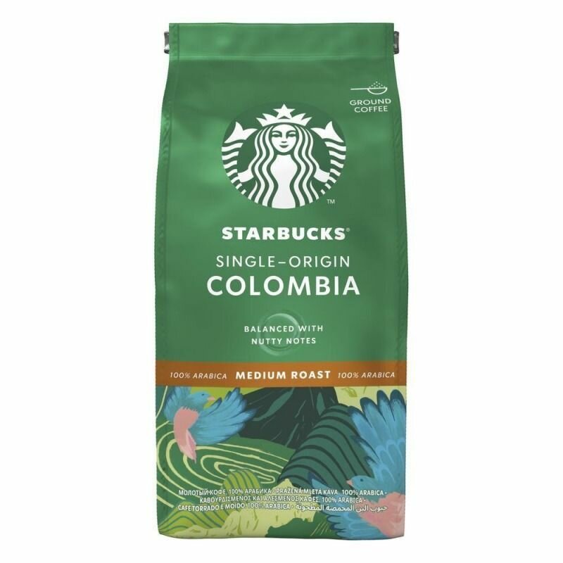 Кофе молотый Starbucks Colombia, 200 г ( до 09/11/2024)