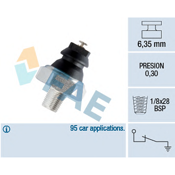 FAE 12240 (04024251 / 04132108 / 086618501A) датчик давления масла