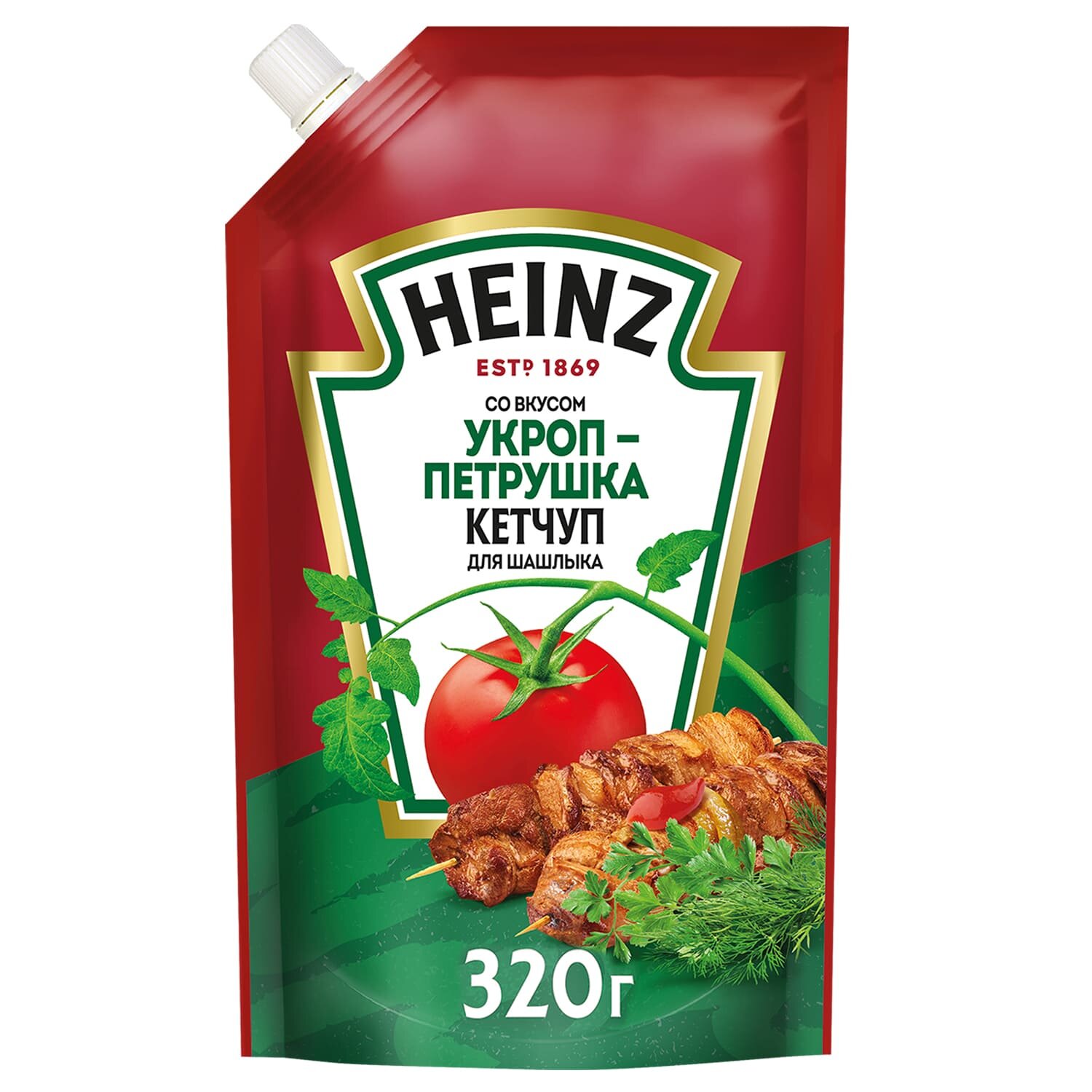 Томатный кетчуп Heinz со вкусом Укроп-Петрушка, 320г