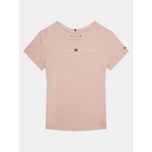 футболка tommy hilfiger размер s [int] черный Футболка TOMMY HILFIGER, размер 16Y [METY], розовый