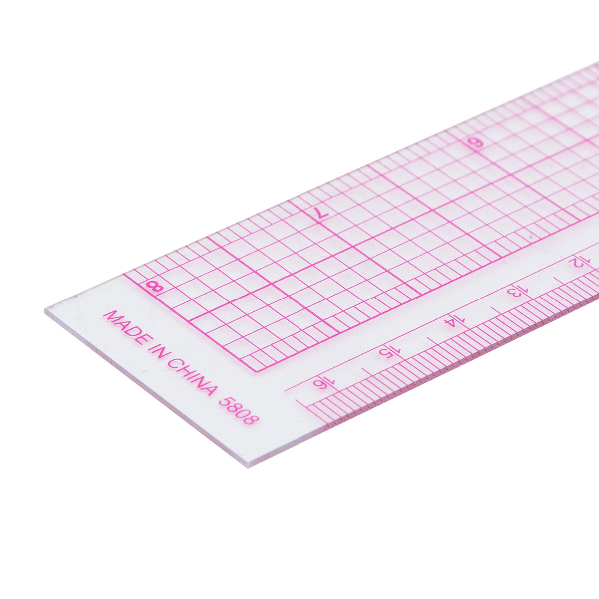 Линейка закройщика, угольник портновский 21,5х21,5 см, пластик, Айрис — фото 1