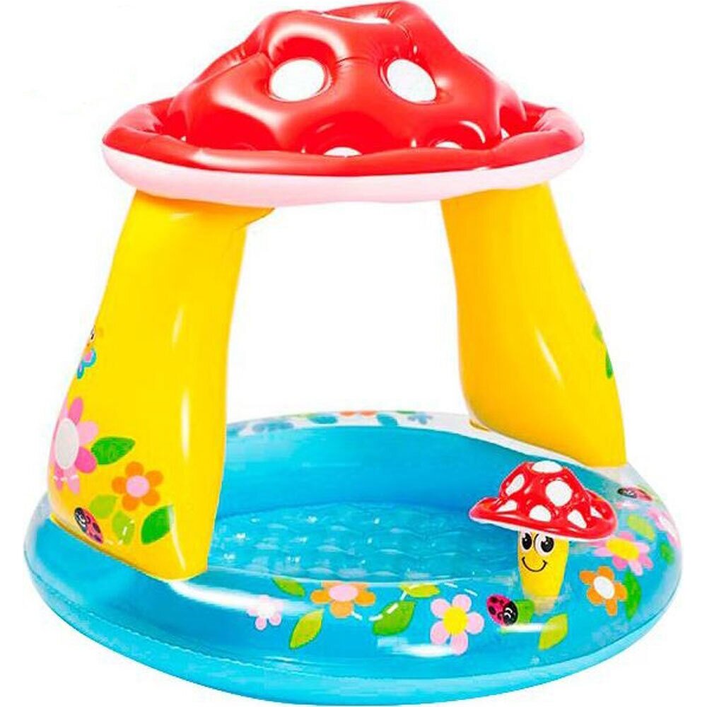 Надувной бассейн с навесом Гриб 102х89 см 1-3 года Intex, 57114NP