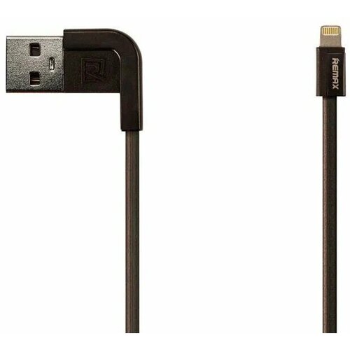 Провод Remax Cheynn USB - Apple Lightning (RC-052i), 1 м, черный кабель remax lesu rc 050i usb на lightning iphone ipod ipad 2a 1 метр белый для зарядки гаджетов apple и передачи данных