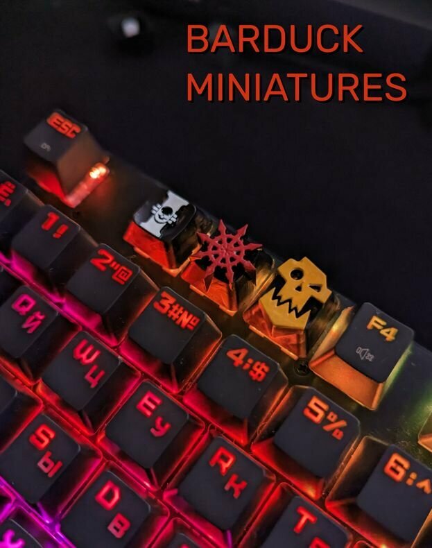 Warhammer Keycaps кейкапы (клавиши) для механической клавиатуры окрашенные