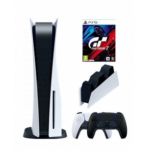 Игровая приставка Sony PlayStation 5 3-ревизия2-й геймпадчерныйзарядноеGran Turismo 7диск 8779000₽