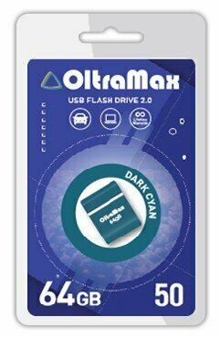Флэш-накопитель (OLTRAMAX OM-64GB-50-Dark Cyan 2.0)