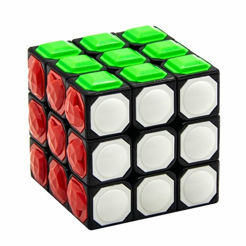 Кубик Рубика 3x3 для слепых YJ Blind Cube yj mgc megaminxed 3x3 magnetic stickerless professional magic cube yongjun mgc 12 sides speed cubes cubo magico education toy