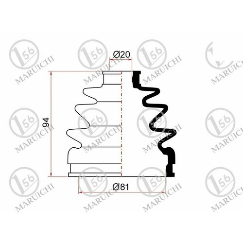 IPSASP_02-127 Пыльник шруса наружный FR HONDA CR-V RD1