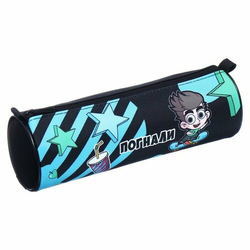 Пенал-тубус мягкий 70 х 210 мм Hatber Влад А4 чёрный NPt_60101 610₽