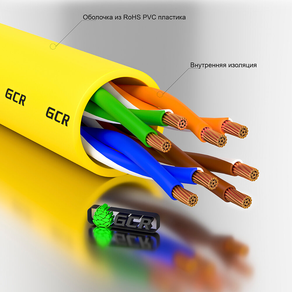 Кабель патч-корд UTP 5e кат. 40м. GCR - фото №16