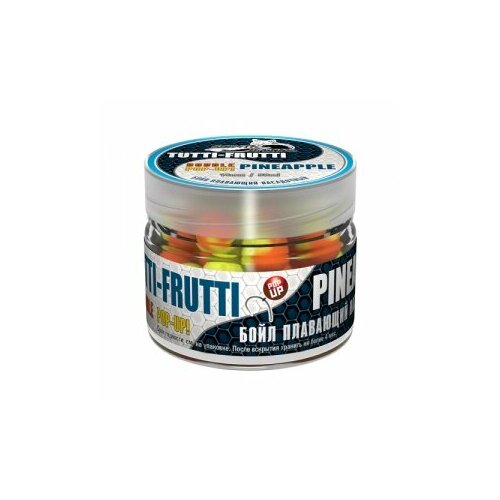 Бойлы плавающие Sonik Baits Tutti Frutti-Pineapple Fluo Pop-Ups 14Мм 90Мл бойлы насад плав sonik baits pineapple micron fluo pop ups 8мм 50мл