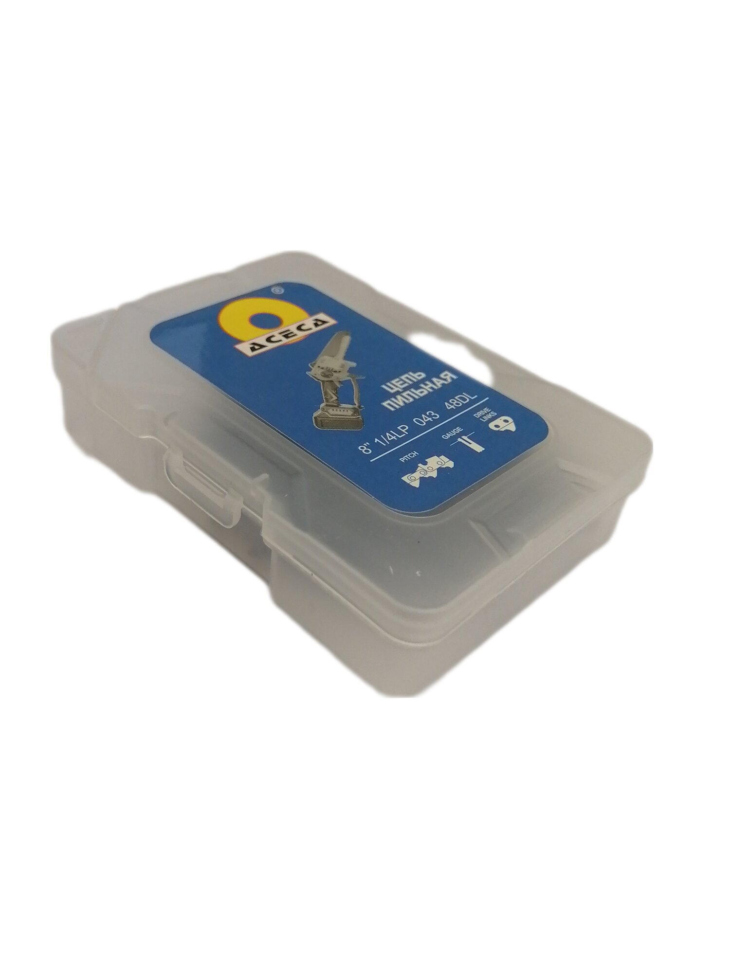 фото Цепь для мини пилы аккумуляторной 8 дюймов, шаг 1/4-043, 48 звеньев.