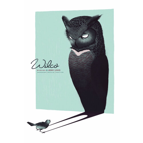 Постер / Плакат / Картина Wilco & Jenny Lewis 60х40 см