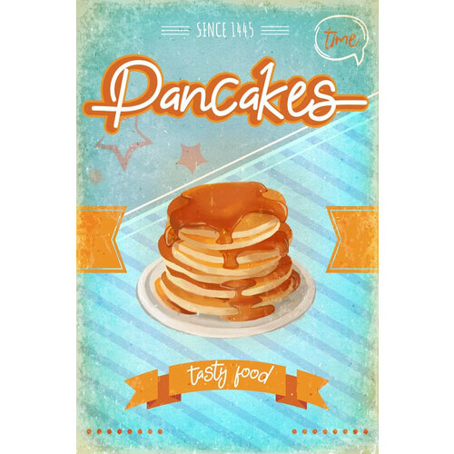 Постер / Плакат / Картина Панкейки 60х40 см