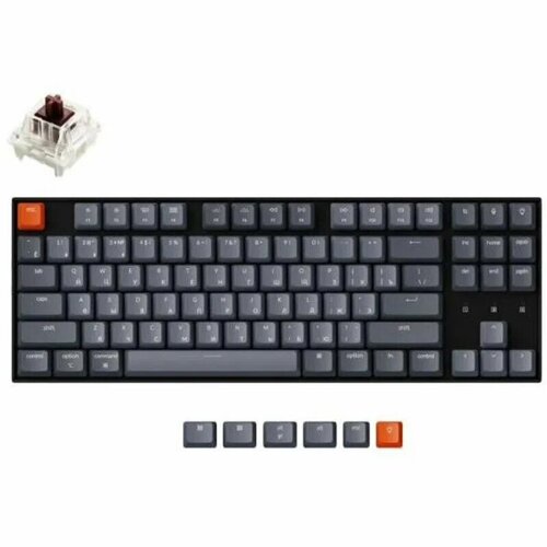 Беспроводная механическая клавиатура QMK Keychron K8 Pro 87 клавиш Hot-Swap Gateron G pro Brown Switch 1449000₽