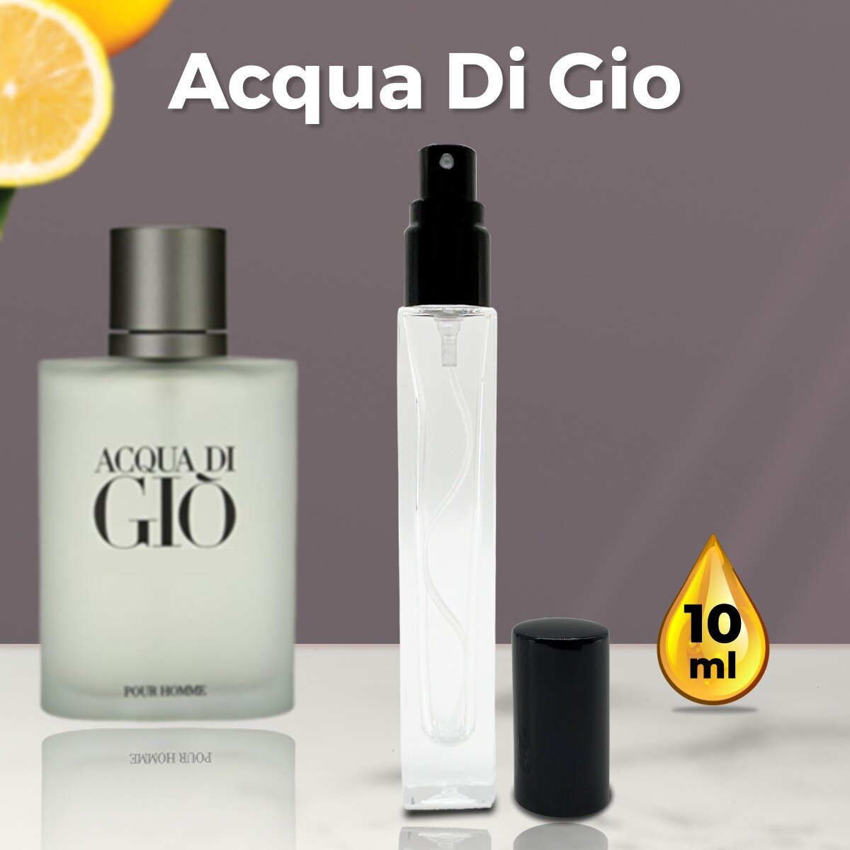 "Acqua Di Gio" - Духи мужские 10 мл + подарок 1 мл другого аромата