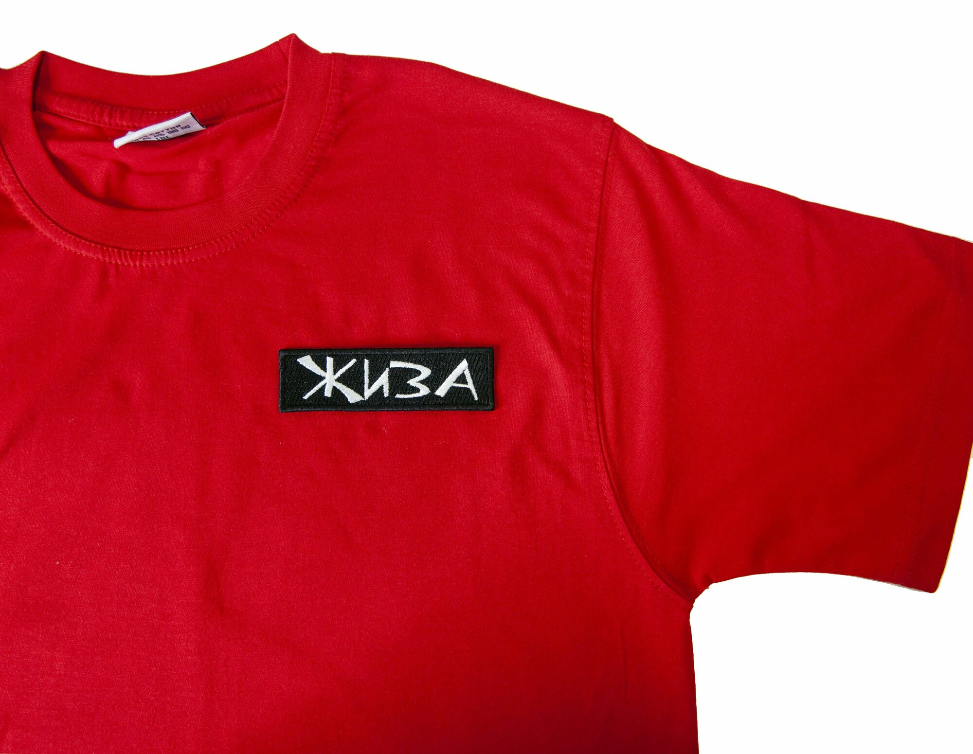 Нашивка на одежду, шеврон на липучке - "жиза", 100х30мм — фото 1