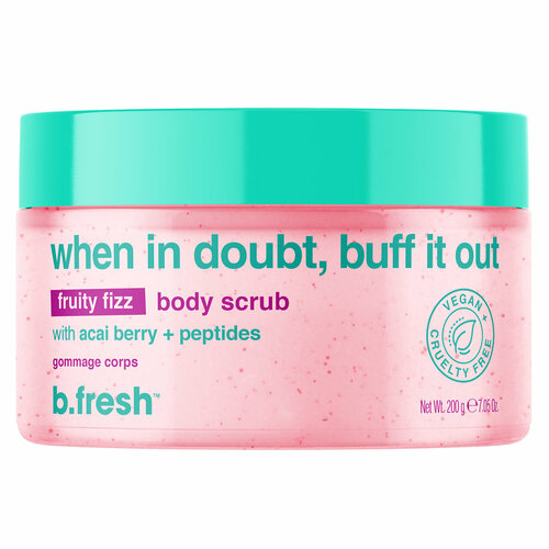 BFRESH Отшелушивающий сахарный скраб для тела when in doubt buff it out 200 г 1890₽