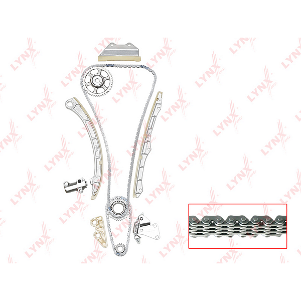 LYNXAUTO tk-0015 (100074 / 13405PAAA02 / 13441PNA004) комплект цепи грм Honda (Хонда) Accord (Аккорд) vII 2.4 03-08 / cr-v II-IIi