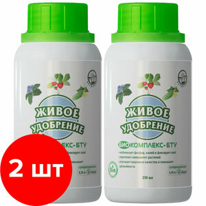 Живое удобрение Экодачник Биокомплекс-БТУ, 2шт по 250мл (500мл)