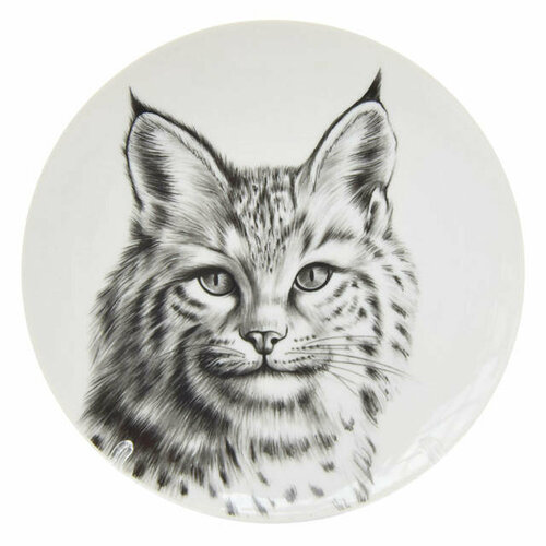 Тарелка добруш рысь 20см десертная фарфор 957₽