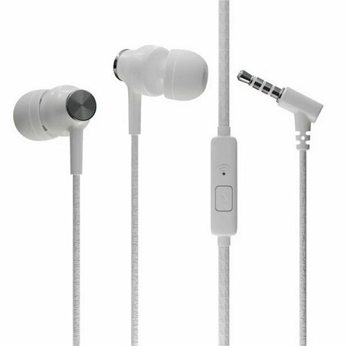 Наушники G20 микрофон вакуумные 95 дБ 32 Ом 35 мм 11 м белые 367₽