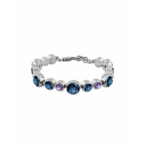 Браслет DYRBERG/KERN, кристаллы Swarovski, фиолетовый, синий