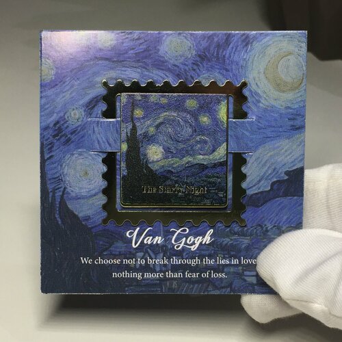 Закладка для книг / металлическая / звёздная ночь фотоальбом ван гог звёздная ночь