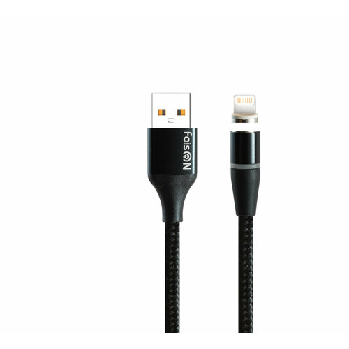FaisON K-05 USB-кабель 8pin с магнитным креплением 1 метр черный 99₽