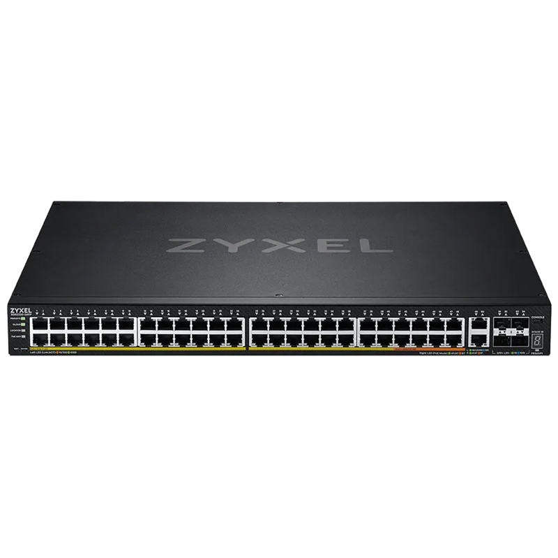 Коммутатор/ Zyxel XGS2220-54FP L3 Access switch, rack 19", 48xRJ-45: 1G PoE+ (8 of them PoE++), 2xRJ-45: 1/2.5/5/10