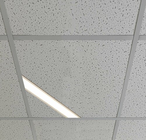 Светильник светодиодный линейный для подвесного потолка армстронг 16Вт, 476мм, прямой, диагональной установки