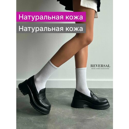 фото Лоферы reversal, размер 39, черный