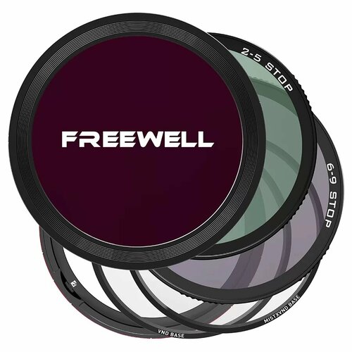 Комплект светофильтров Freewell Versatile Magnetic VND 77мм FW-77-MAGVND набор фильтров freewell hard stop variable nd 2 5 и 6 9 stop 67 mm