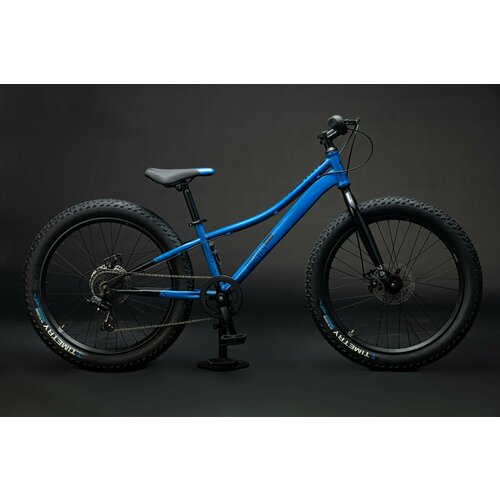 Велосипед полу-фэтбайк Fatbike Time Try TT274/7s 24" Рама 12" Взрослый Детский Подростковый, синий